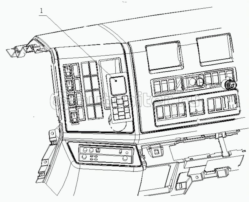 Панель кнопок Shacman f3000