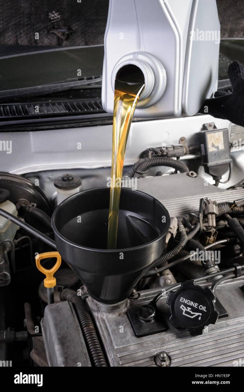 Моторное масло в двигателе