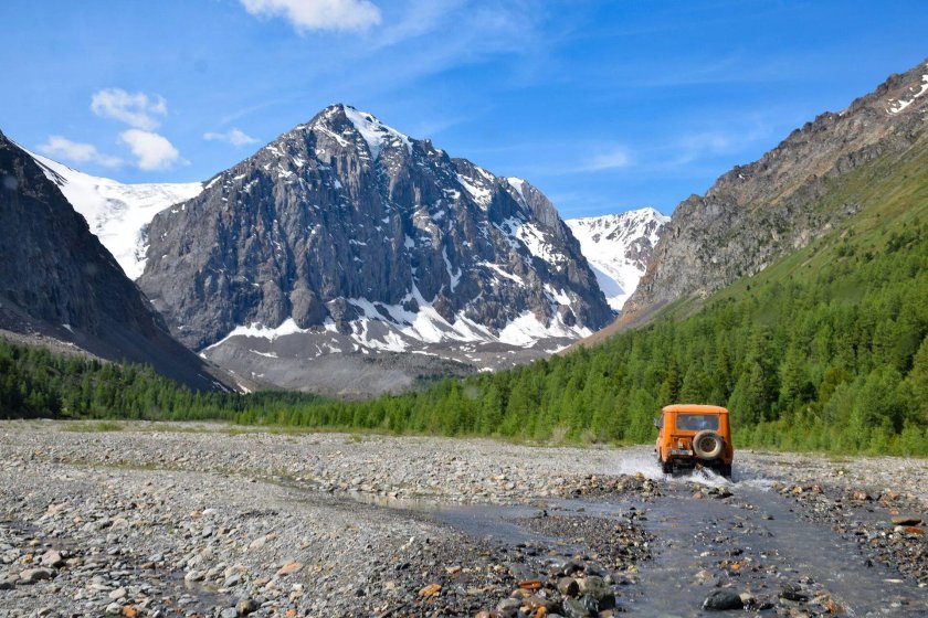 Гора Актру горный Алтай