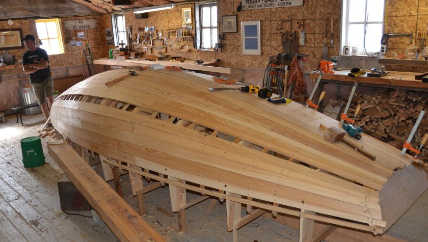 Постройка деревянной лодки