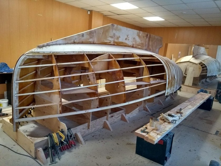Постройка корпуса яхты
