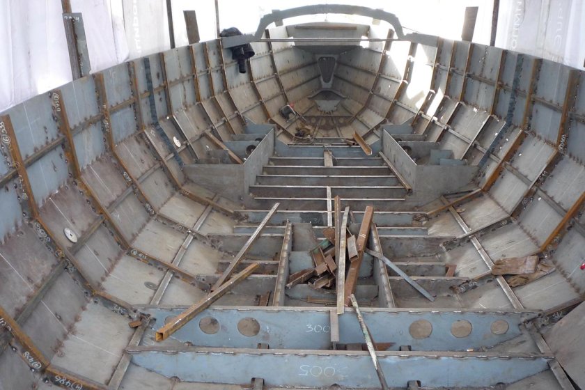 Набор корпуса яхты