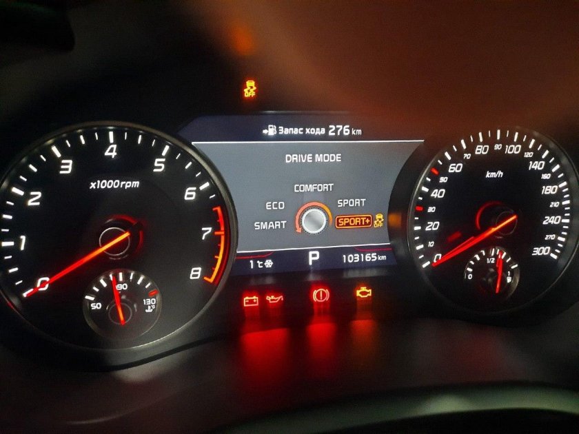 Киа Стингер 2.0 247 щуп