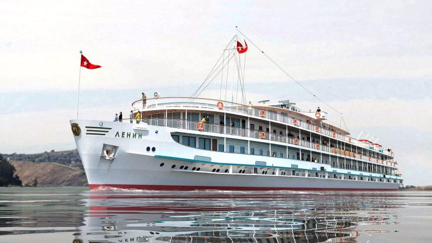 Теплоход Ленин дизель электроход