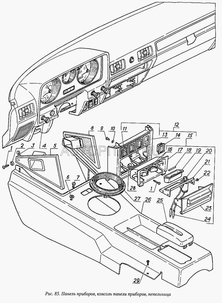 Панель управления ГАЗ 31029