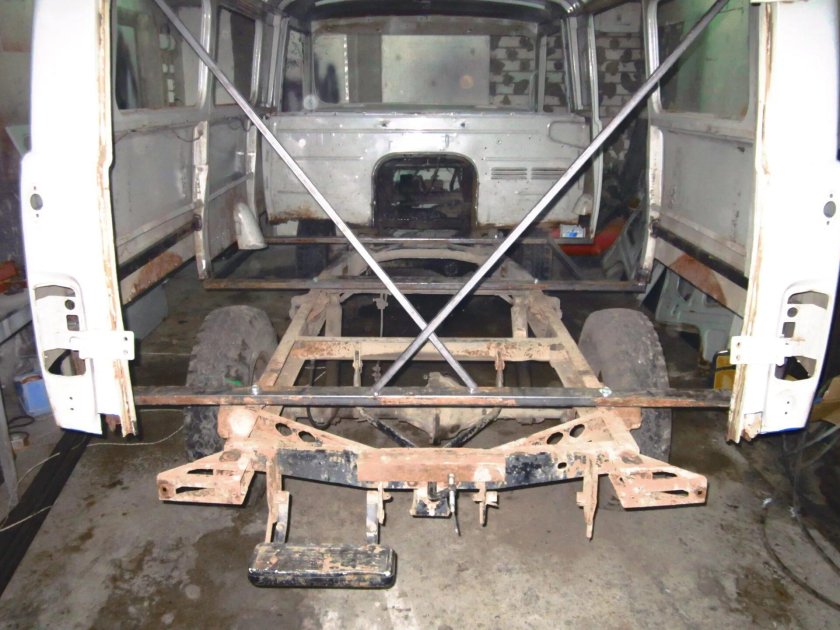 Кузовной каркас УАЗ 469