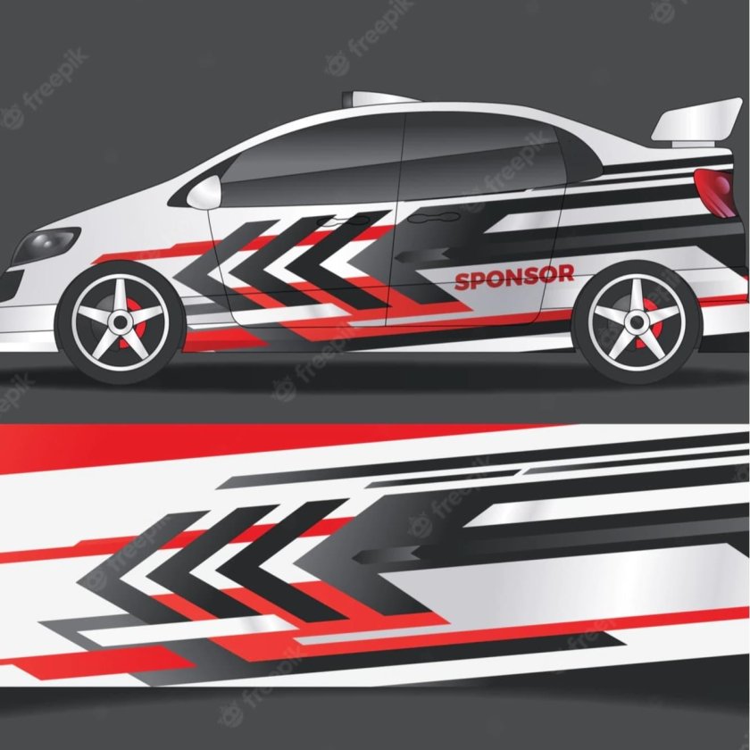 Геометрический винил на авто