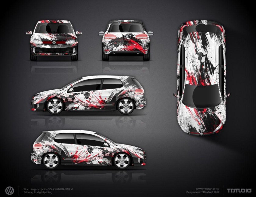 Винил на Volkswagen Golf