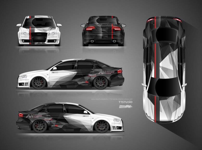 Развертка винила Honda s2000