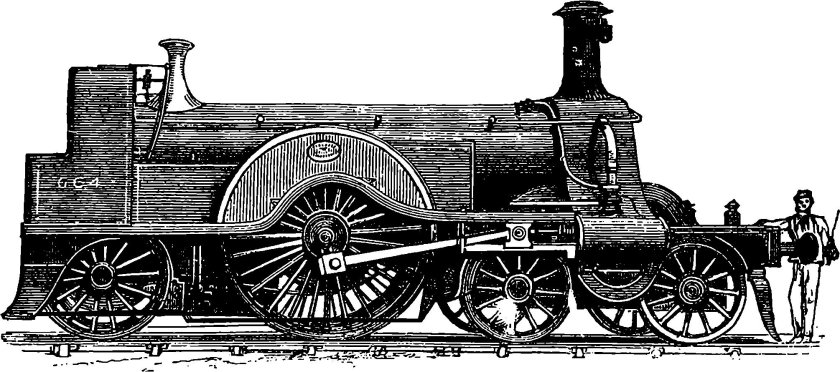 Первый паровоз 19 века