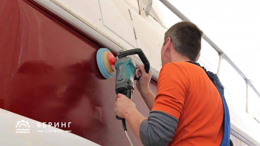 Шлифовка на яхтах