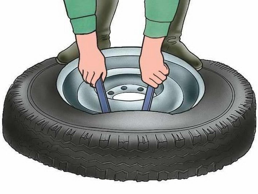 Разбортировка колеса ВАЗ 2107