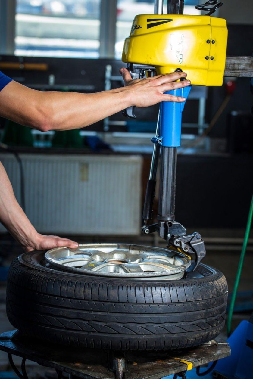 Монтаж колеса