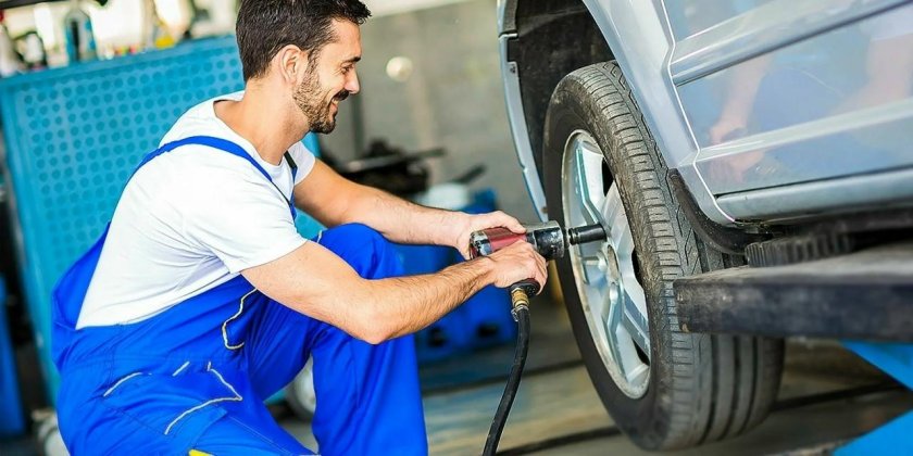 Монтаж колеса