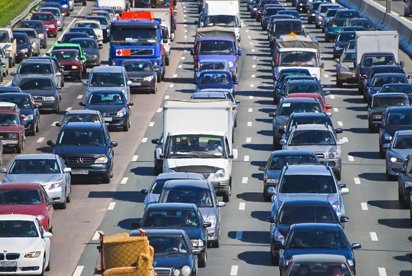 Пробка машин