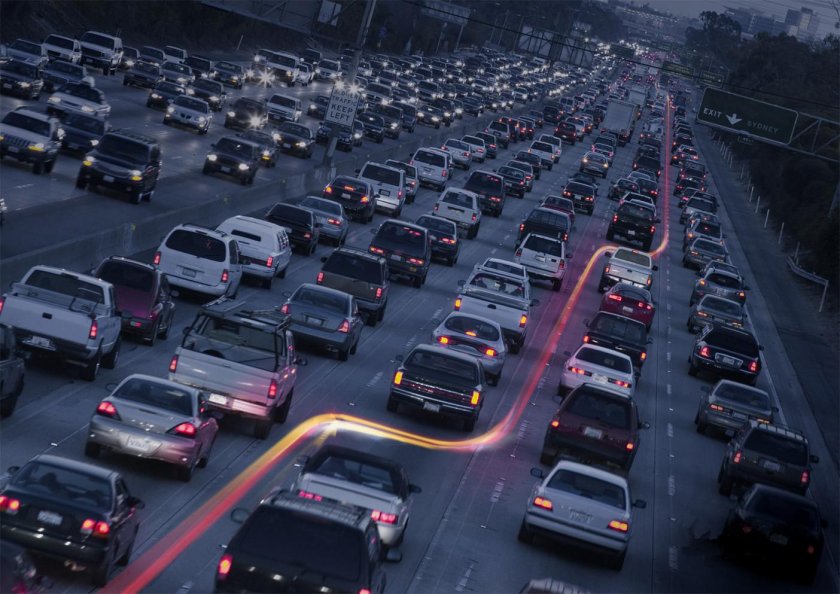 Поток машин