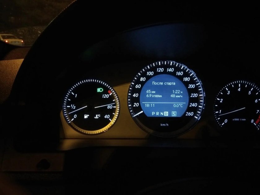 Приборка w204 дорестайлинг