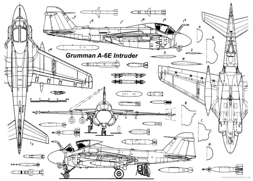 A-6 Intruder чертежи