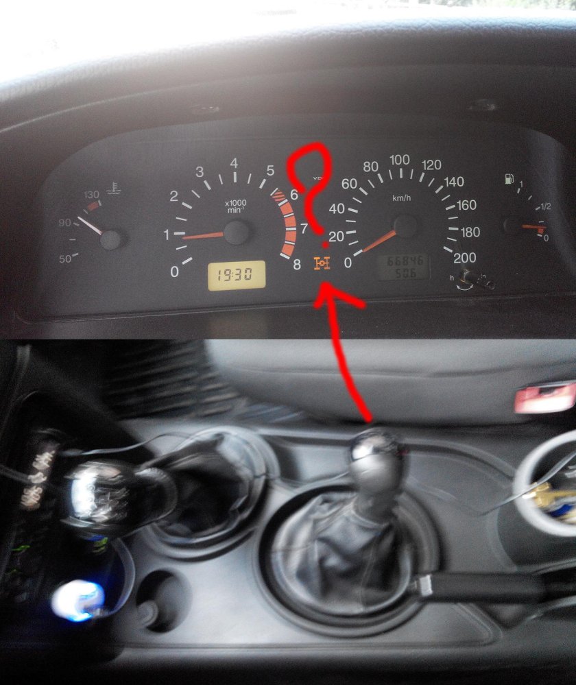 Индикатор включения блокировки Нива 21214