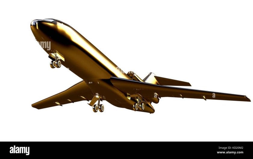 Самолет из золота