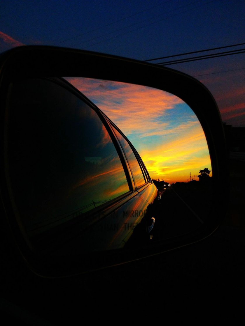 Красивый вид из окна машины