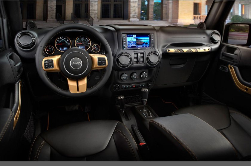 Джип Вранглер 2016 салон