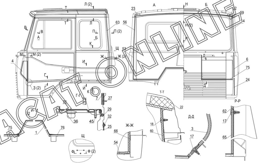 Ширина кабины МАЗ 5432