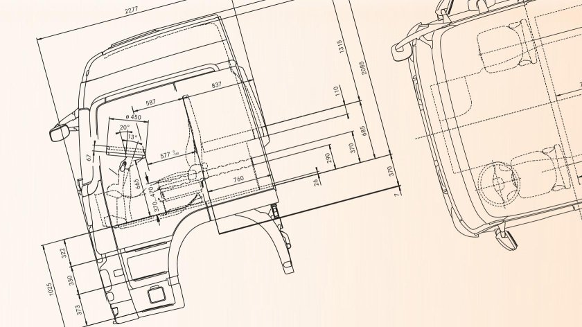 Габариты кабины Мерседес Актрос