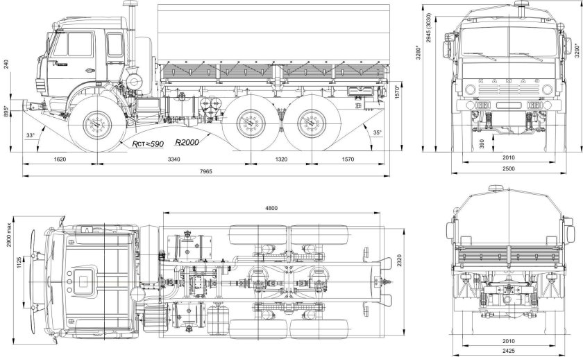 ТТХ КАМАЗ 5350