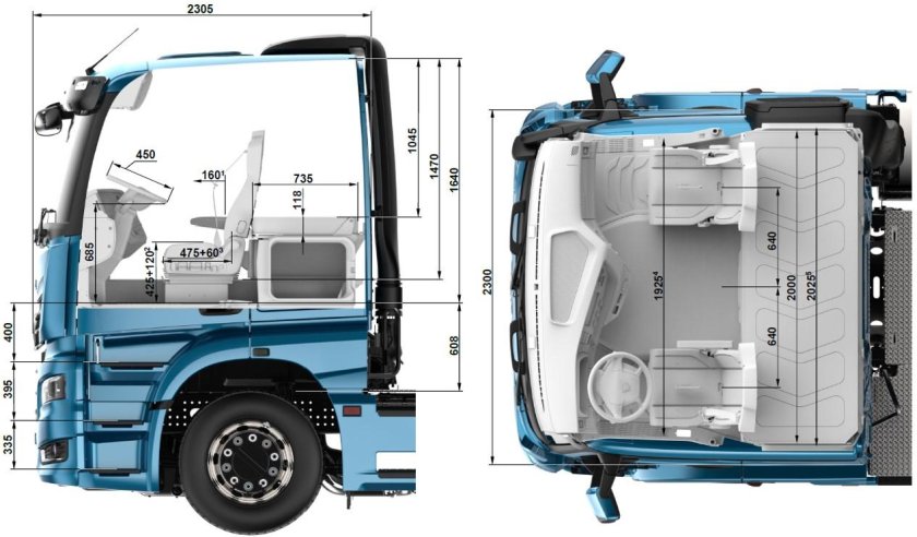 КАМАЗ 54901 габариты