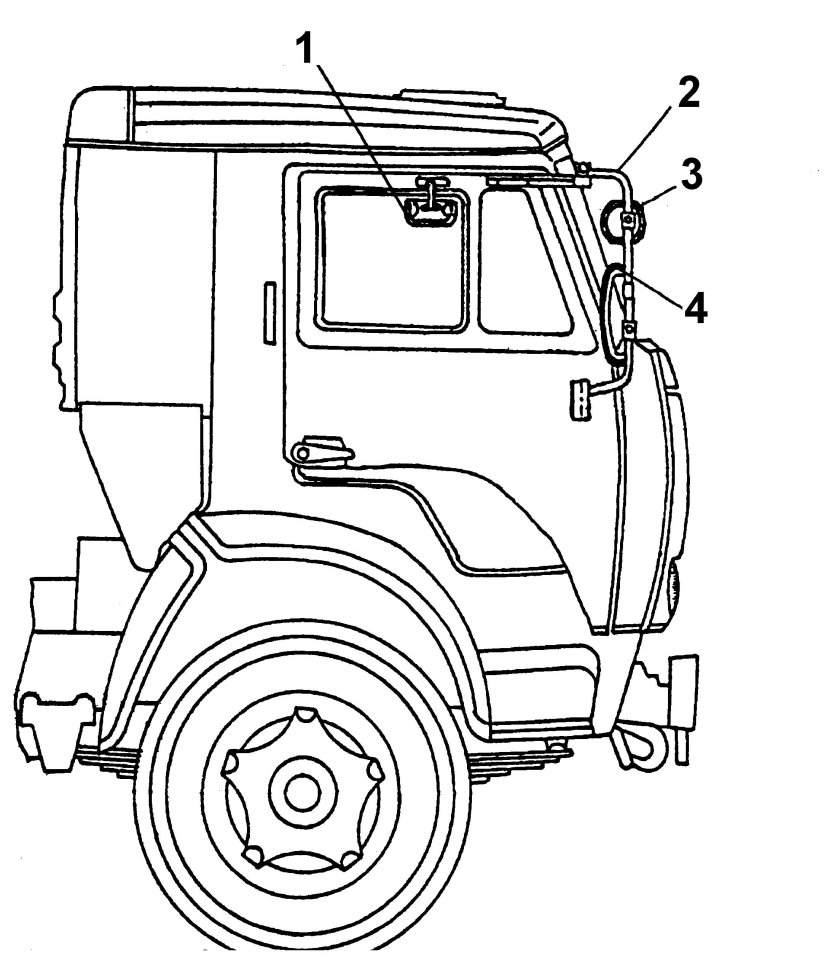 Кабина КАМАЗА чертеж