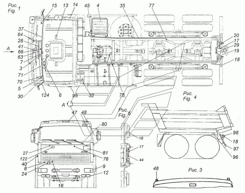 Схема электропроводки КАМАЗ 65116
