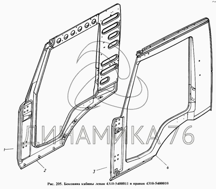 5320-5400011 Боковина кабины