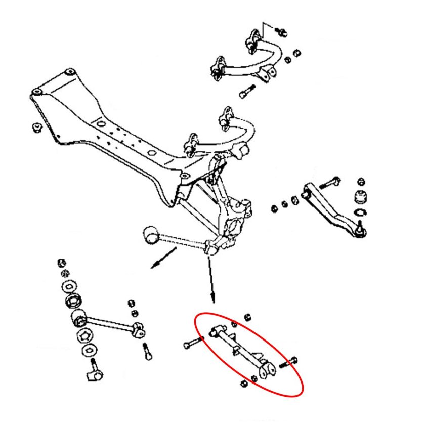 Mitsubishi Galant 8 рычаг задняя подвеска