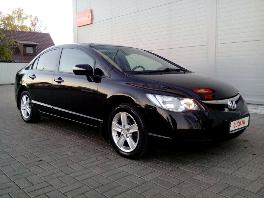 Honda Civic 2008 седан черный