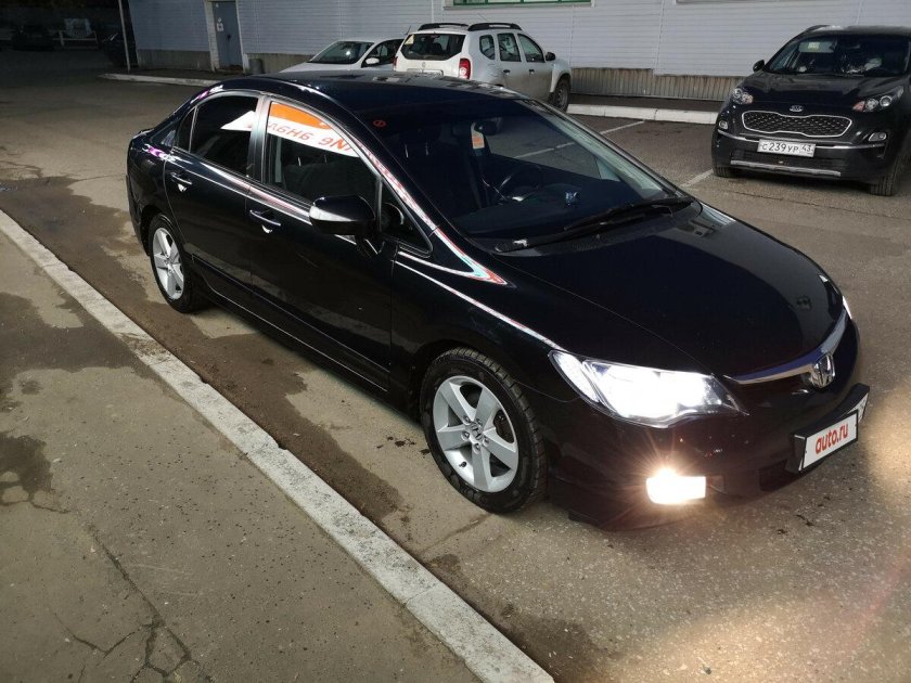 Honda Civic 2008 седан черный