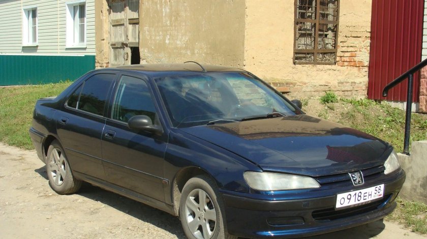 Пежо 406 синий