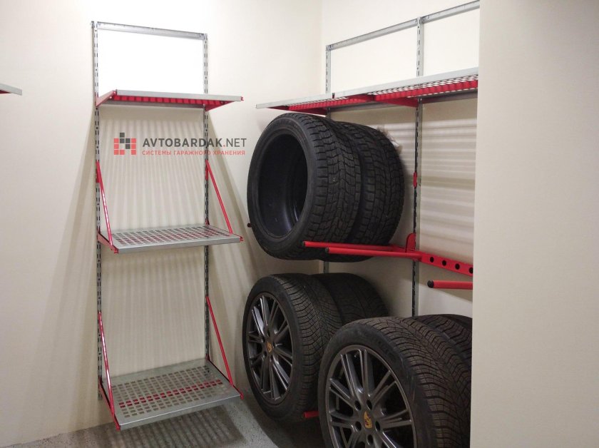 Крепление для хранения колес