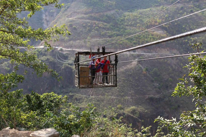 Канатная дорога в Китае