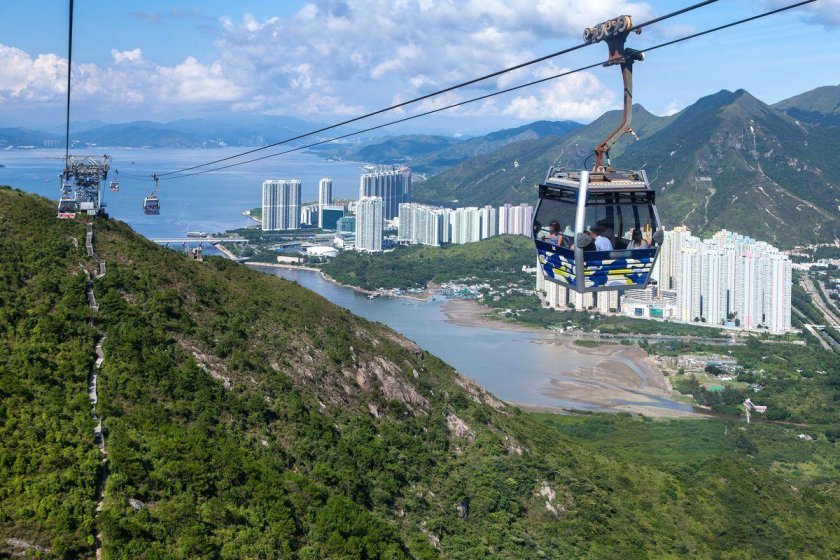 Остров Лантау канатная дорога