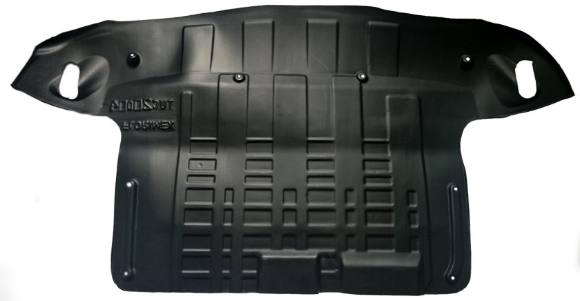 Защита двигателя пластиковая на Hyundai Tucson 2008 года