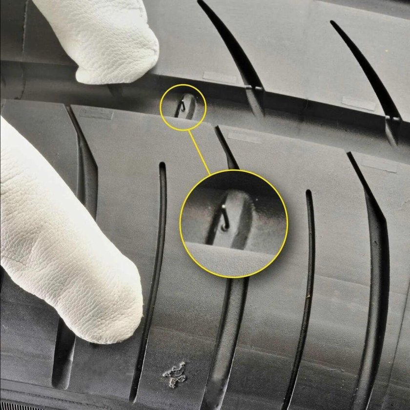 Индикатор износа шины Мишлен