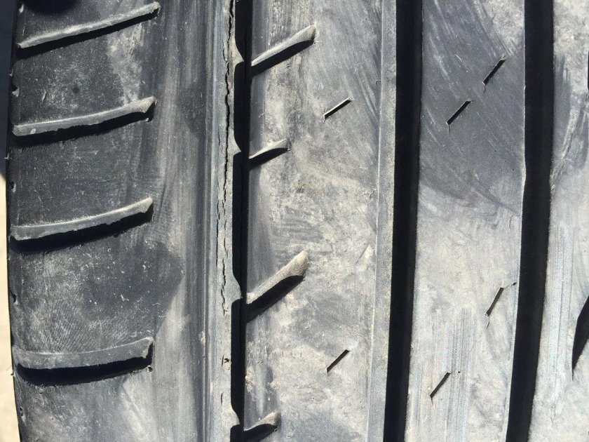 Изношенная резина