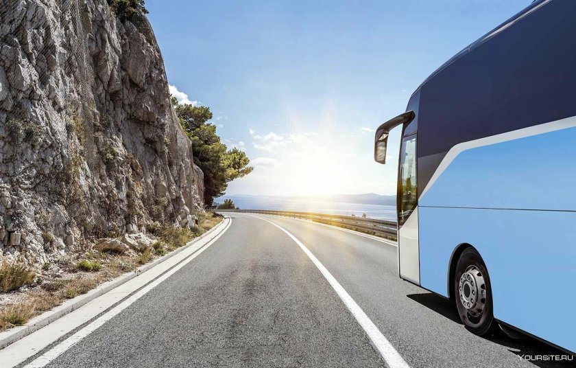 Автобус на море