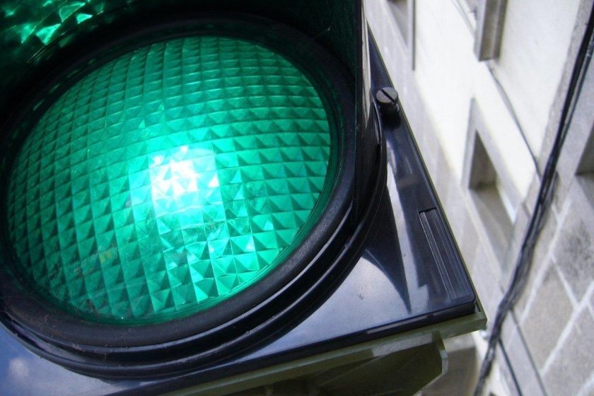 Светофорная линза белая матовая