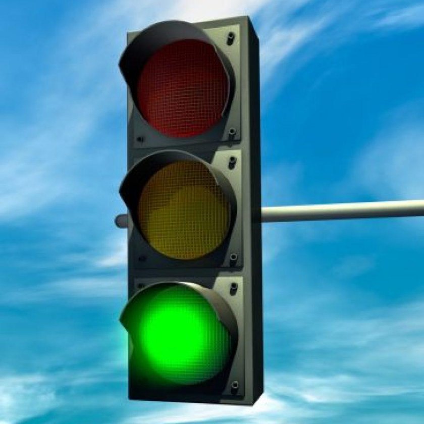 Зеленый цвет светофора