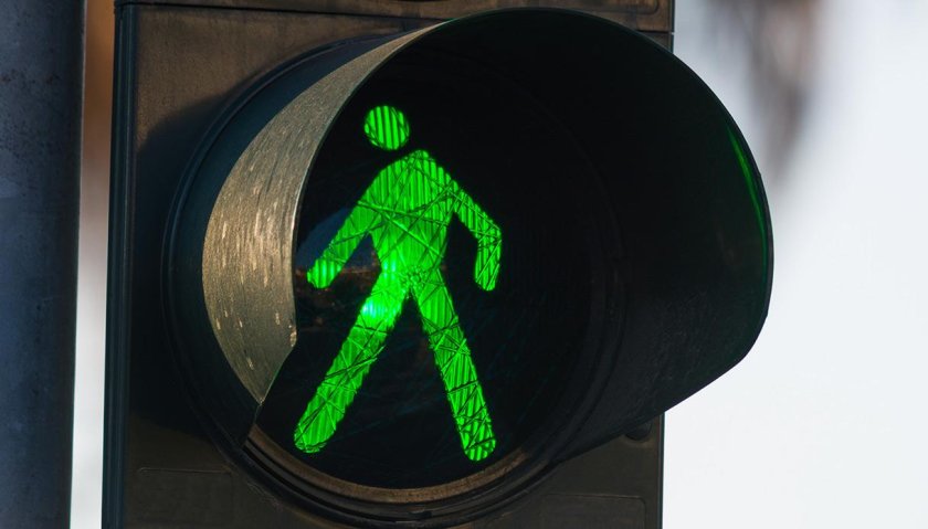 Зеленый свет светофора