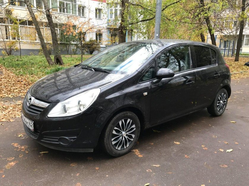 Opel Corsa 2008 черная