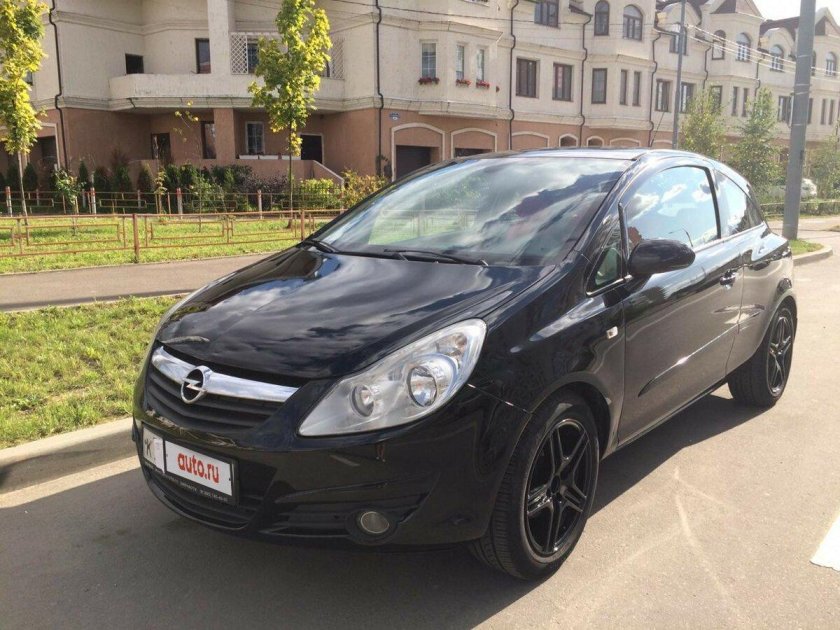 Opel Corsa 2008 черная