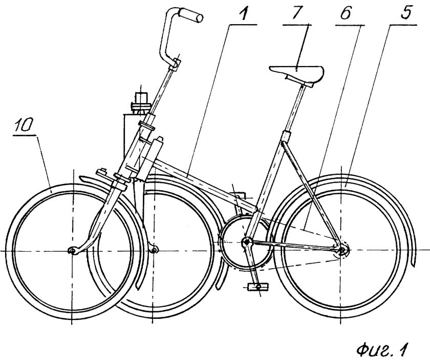 Велосипед чертеж спереди контур